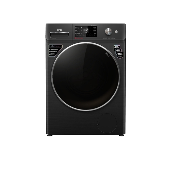 IFB 7 kg Front Load, AI Powered, Wifi Enabled, Power Steam, Eco Inverter Motor, 9 Swirl wash, Black (ELITE BXN7012HK)