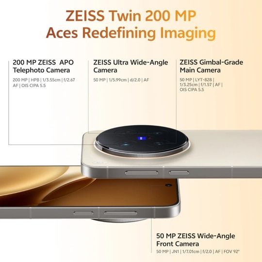 Vivo X300 Pro 512 GB, 16 GB RAM, Elite Black, Mobile Phone