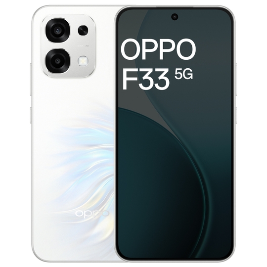 OPPO F33 5G 128 GB, 8 GB RAM, Pearl White, Mobile Phone