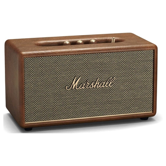 Marshall Stanmore III Bluetooth Speaker with Volume Control Knob, Bass-Reflex, Play/Pause Button, Room Filling Sound, Brown