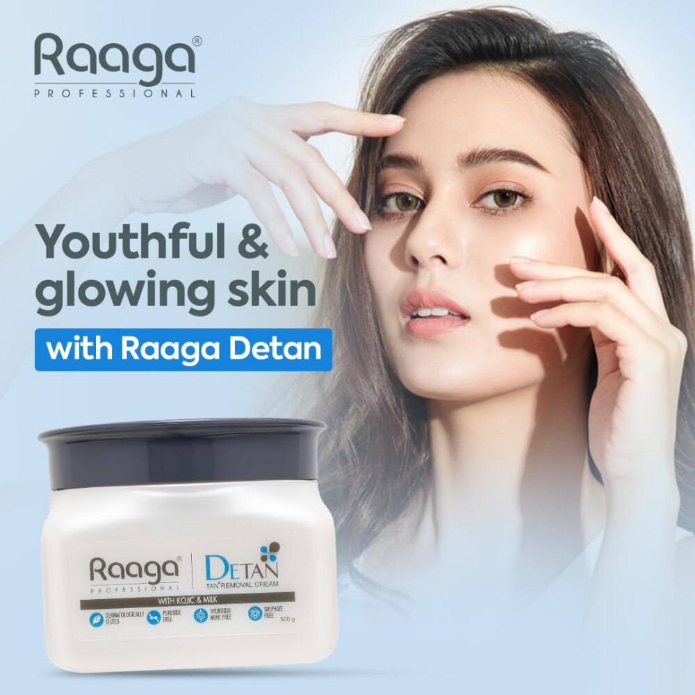 Gabru Raaga Detan Tan Removal Cream 500 g Kojic & Milk Enriched - Image 3