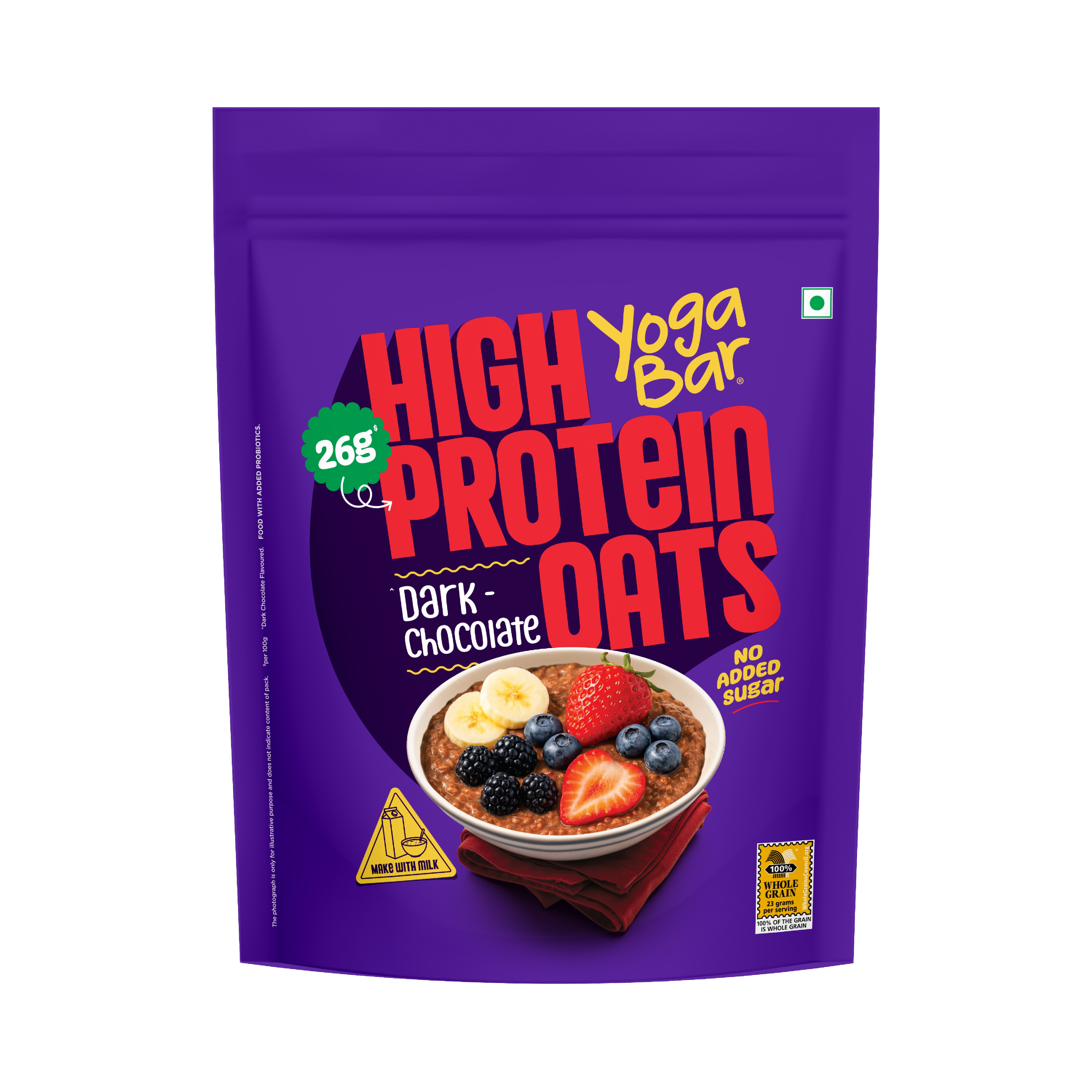Yogabar High Protein Oats Dark Chocolate 250 g - Image 1