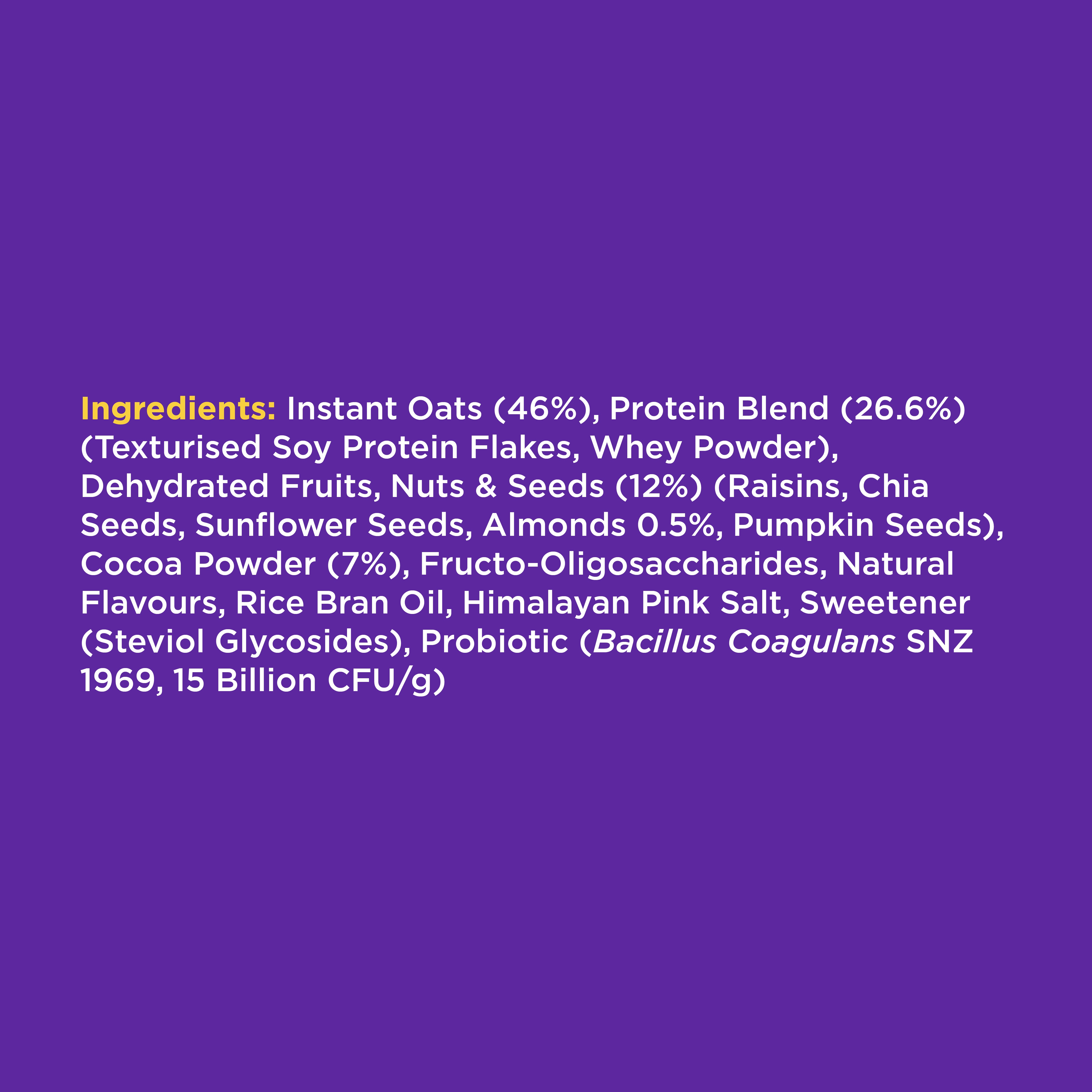 Yogabar High Protein Oats Dark Chocolate 250 g - Image 4