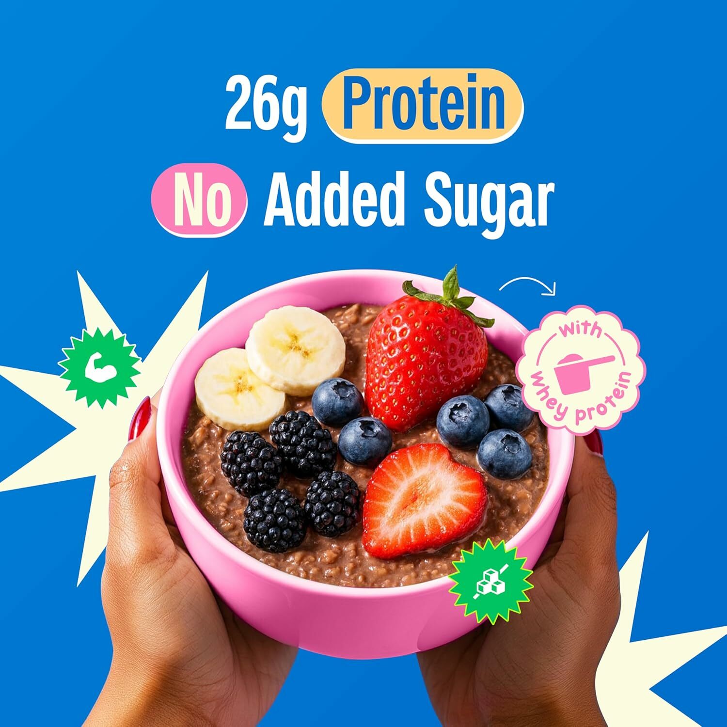 Yogabar High Protein Oats 26g 1kg Dark Chocolate Breakfast Cereal - Image 3