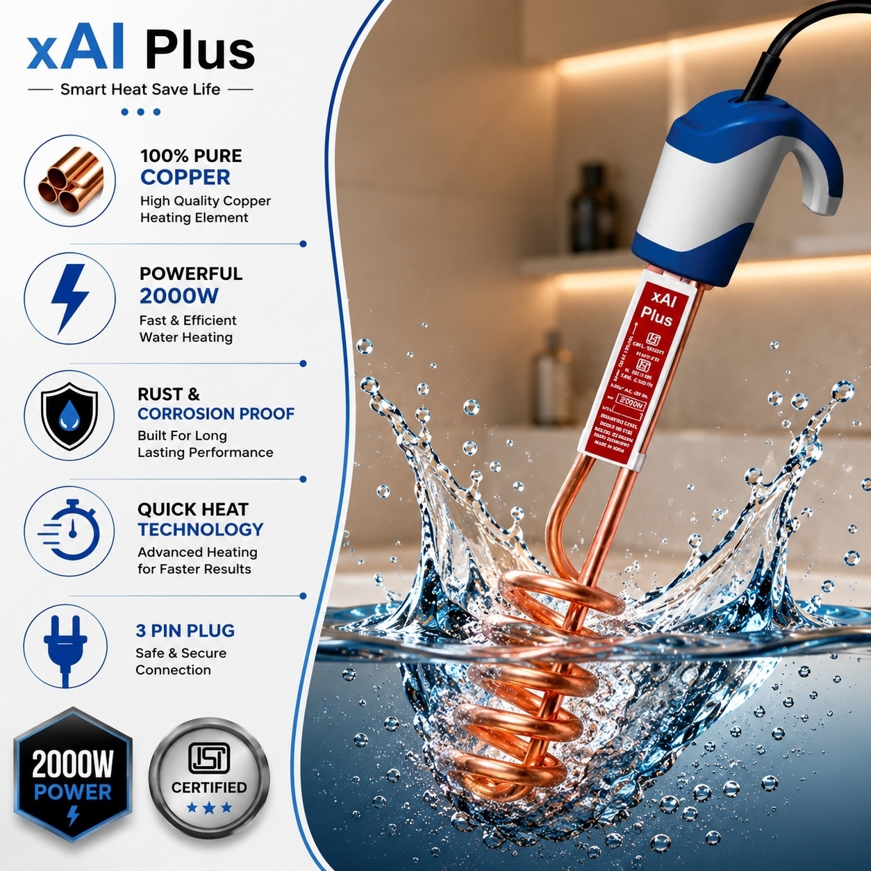 Indian Rods Immersion rod heater latest price in india with comparison ...