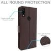 Altamont Flip Cover Leather Finish | Inside TPU with Card Pockets | Wallet Stand and Shock Proof | Complete Protection Flip Case for Redmi Note 7 Pro/Note 7 / Note 7s (Coffee)