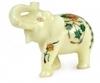 Pooja Creation Store White Marble Home Decorative Elephant 4 inch Decorative Showpiece  -  8 cm (Stone, White)