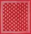 HOME@SHOP 144 TC Cotton Double Printed Flat Bedsheet (Pack of 1, Red)