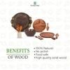 The Indus Valley Brown Neem Wood Cooking Spatula