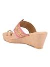 PELLE ALBERO Women Sultan Embellished Slip-On Wedge Heels Sandals