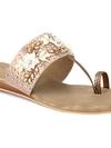 Pelle Albero Women Antic Embellished Slip-On Flat Flats Sandals