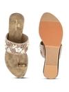 Pelle Albero Women Antic Embellished Slip-On Flat Flats Sandals