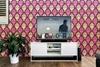 Jaamso Royals Multicolor Vinyl Damask Self Adhesive Wallpaper For Home Decoration 100X45 cm( 100 CM X 45 CM )
