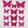 JAAMSO ROYALS Dark Pink 3D Butterflies Vinyl Peel and Stick Self Adhesive Home Decor Wall Sticker 1 Combo of 12 Piece (13 cm X 15 cm)
