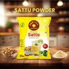 Pro Poshan Sattu 100% Roasted Chana Sattu (500gm x 2Packs) | High in Fiber & Protein | Gluten-Free Sattu Drink Powder