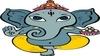 Asmi Collections 60 cm Asmi Collection Pvc Wall Stickers Beautiful God Ganesha Self Adhesive Sticker (Pack of 1) | Wall Sticker | waterproof wall sticker