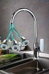 AeoFit 360 Rotatable Swivel Faucet Filter Shower Head With Hose Connector Movable Tap Faucet Nozzle (Screw On)