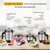 Atomberg Zenova Mixer Grinder | Unique Coarse Mode for Silbatta-like Texture | Intelligent BLDC Motor | Safety Features | 4 Jars including Chopper | Hands-Free Operation (Sand Grey)
