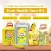 Korn Health 100% Pure Corn Oil - Nutritional Excellence, Cholesterol-Free, Versatile, and Balanced for Cooking | 5L