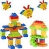 Vastate Satsun 60 Pieces Small Building Blocks with Wheel/Smart Activity Train Blocks For Kids