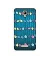 Casotec Leafs Design Printed Silicon Soft TPU Back Case Cover for Gionee P7