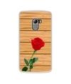 Casotec Rose With Wooden Texture Design Printed Silicon Soft TPU Back Case Cover for Lenovo K4 Note