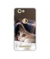 Casotec Sleepy Kitten Design Printed Silicon Soft TPU Back Case Cover for Gionee F103 Pro