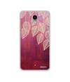 Casotec Leaf Pattern Design Printed Silicon Soft TPU Back Case Cover for MicromaxVdeo1