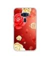 Casotec Red Rose Design Printed Silicon Soft TPU Back Case Cover for Asus Zenfone 3 ZE520KL