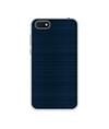 Casotec Blue Line Design Printed Silicon Soft TPU Back Case Cover for Huawei Honor 7s