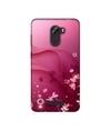 Casotec Pink Abstract Design Printed Silicon Soft TPU Back Case Cover for Gionee A1 Lite