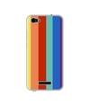 Casotec Rainbow Colors Design Printed Silicon Soft TPU Back Case Cover for Lava Z61