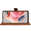 Casotec Flip Cover Back Case for Mi Redmi Note 12 4G | Premium Leather Finish | Inbuilt Pockets & Stand | Flip Cover Back Case for Mi Redmi Note 12 4G (CamelBlack)