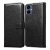 Casotec Flip Cover Back Case for Samsung Galaxy A06 4G | Premium Leather Finish | Inbuilt Pockets & Stand | Flip Cover Back Case for Samsung Galaxy A06 4G (Black)