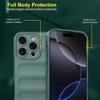 Casotec Back Cover for Apple iPhone 16 Pro | Full Camera Protection | Liquid Silicon Case | Flexible Bumper Case for Apple iPhone 16 Pro (Green)