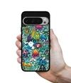 Casotec Crazy Design Premium 2D Printed Metal Back Case Cover for Google Pixel 9 Pro 5G