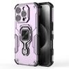 Casotec Armor Case for Apple iPhone 16 Pro Defender Case | Rotating Ring Holder & Kickstand in-Built | Military Grade Armor | 360 Degree Protection Back Cover for Apple iPhone 16 Pro (Purple)