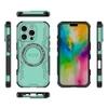 Casotec Rugged Armor Case for Apple iPhone 16 Pro | Compatible with MagSafe | Military-Grade Shockproof Protection PC-TPU Cover for Apple iPhone 16 Pro (Green)