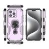 Casotec Armor Case for Apple iPhone 16 Pro Defender Case | Rotating Ring Holder & Kickstand in-Built | Military Grade Armor | 360 Degree Protection Back Cover for Apple iPhone 16 Pro (Purple)