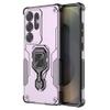 Casotec Armor Case for Samsung S25 Ultra 5G Defender Case | Rotating Ring Holder & Kickstand in-Built | Military Grade Armor | 360 Degree Protection Back Cover for Samsung Galaxy S25 Ultra 5G (Purple)