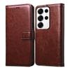 Casotec Flip Cover Back Case for Samsung Galaxy S25 Ultra 5G | Premium Leather Finish | Inbuilt Pockets & Stand | Flip Cover Back Case for Samsung Galaxy S25 Ultra 5G (Brown)