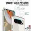 Casotec Crystal Clear Back Case for Google Pixel 9 5G / Pixel 9 Pro 5G | Raised Bumps for Camera & Screen Protection | Clear Soft Silicone Back Case Cover for Google Pixel 9 5G / Pixel 9 Pro 5G (TPU | Transparent)