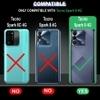 Casotec Space Stars Universe Printed Silicon Soft TPU Back Case Cover for Tecno Spark 9 4G