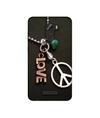 Casotec Love and Peace Design Printed Silicon Soft TPU Back Case Cover for Gionee A1 Lite