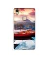 Casotec Sunset Sea Design Printed Silicon Soft TPU Back Case Cover for Vivo V3 Max
