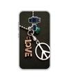 Casotec Love and Peace Design Printed Silicon Soft TPU Back Case Cover for Asus Zenfone 3 ZE520KL