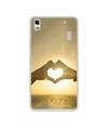 Casotec Heart in Hand Shape Design Printed Silicon Soft TPU Back Case Cover for Lenovo K3 Note / A7000
