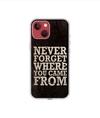 Casotec Thought Design Printed Silicon Soft TPU Back Case Cover for Apple iPhone 13