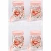 VRISTO Plastic Storage Jars Lid Decorative Multipurpose Containers for Kitchen, Spices, Dry Snacks, and Food Storage | Pink | Pack of 6 | 500ml - 8 CM X 8 CM X 12 CM