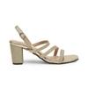 Bruno Manetti women's  Gold Slipon Back Strap Heel Sandal